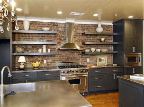 stainless steel open kitchen cabinets